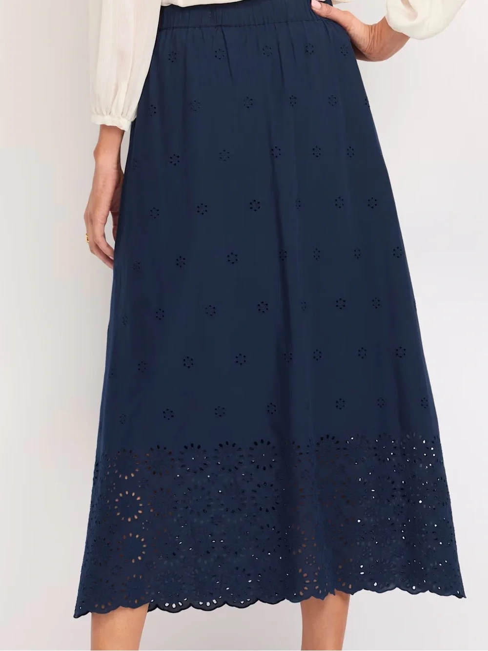 NWT (size L) 41 HAWTHORN Eyelet A-Line Skirt - Picture 3 of 4